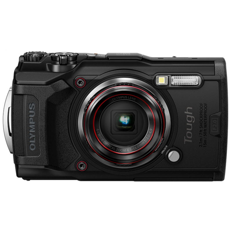 Цифрова камера Olympus TG-6 Black (Waterproof - 15m; GPS; 4K; Wi-Fi) (6500897)