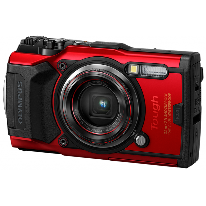 Цифрова камера Olympus TG-6 Red (Waterproof - 15m; GPS; 4K; Wi-Fi) (6500899)