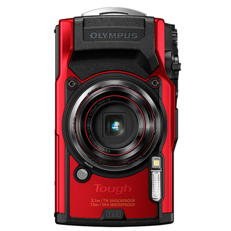 Цифрова камера Olympus TG-6 Red (Waterproof - 15m; GPS; 4K; Wi-Fi) (6500899)