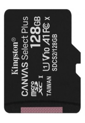 Карта пам'яті Kingston microSDHC 128GB Canvas Select + A1 (W100/W85) + адаптер SD (6519923)