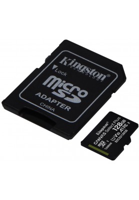 Карта пам'яті Kingston microSDHC 128GB Canvas Select + A1 (W100/W85) + адаптер SD (6519923)