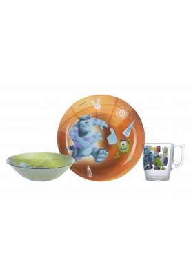 Набір дитячий Luminarc Disney Monsters, 3 предмети (6517359)