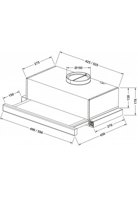 Витяжка Eleyus Lotus 1000 60 INOX (6563677)