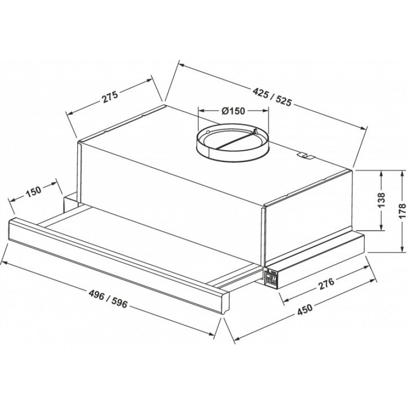 Витяжка Eleyus Lotus 1000 60 INOX (6563677)