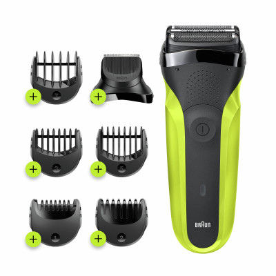 Електробритва Braun Series 3 300BT Black/Green (6587832)