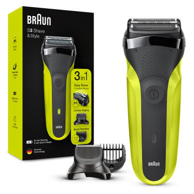 Електробритва Braun Series 3 300BT Black/Green (6587832)