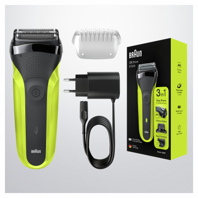 Електробритва Braun Series 3 300BT Black/Green (6587832)