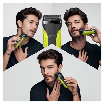 Електробритва Braun Series 3 300BT Black/Green (6587832)