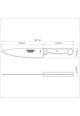 Ніж кухарський TRAMONTINA POLYWOOD, 178 мм (6591633)