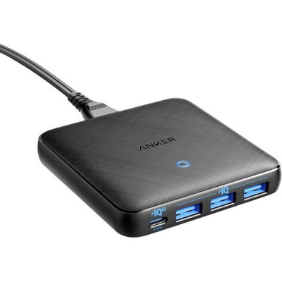 Зарядний пристрій Anker PowerPort Atom III Slim 4 - 65W 3&1xUSB-C PIQ3.0 (6579721)