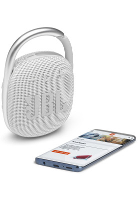 Портативна колонка JBL Clip 4 (JBLCLIP4WHT) White (6652413)