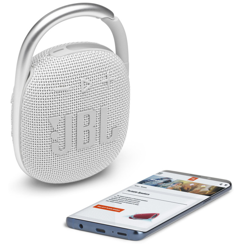 Портативна колонка JBL Clip 4 (JBLCLIP4WHT) White (6652413)