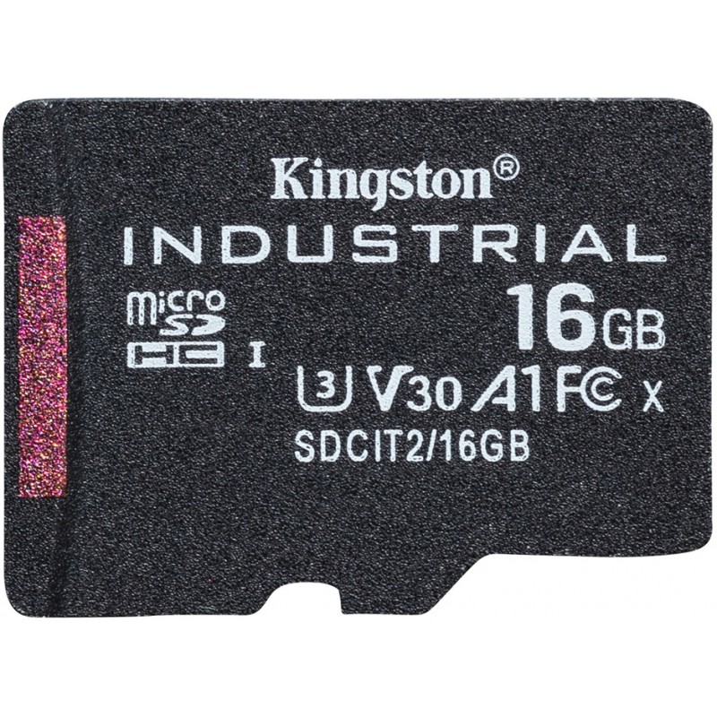 Карта пам'яті Kingston microSDHC 16GB Industrial pSLC C10 A1 (SDCIT2/16GBSP) (6732107)