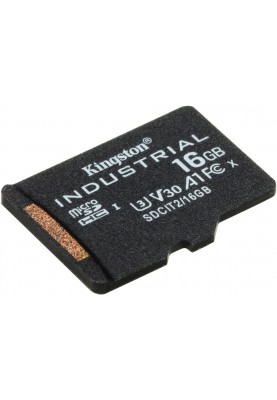 Карта пам'яті Kingston microSDHC 16GB Industrial pSLC C10 A1 (SDCIT2/16GBSP) (6732107)