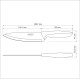 Набір ножів Chef Tramontina Plenus light grey, 203 мм - 12 шт. (6740807)