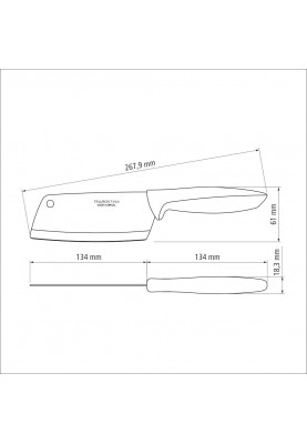 Набір ножів топори Tramontina Plenus light grey, 127 мм - 12 шт. (6740821)