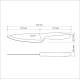 Набір ножів Chef Tramontina Plenus light grey, 152 мм - 12 шт. (6740837)