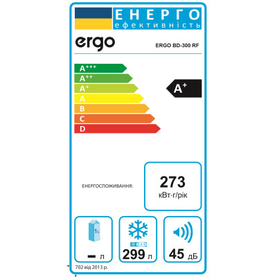 Морозильний скринь ERGO BD-300 RF (6785879)