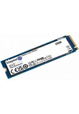 SSD накочувач Kingston M.2 250GB NV2 2280 PCIe 4.0 NVMe SSD (SNV2S/250G) (6822683)