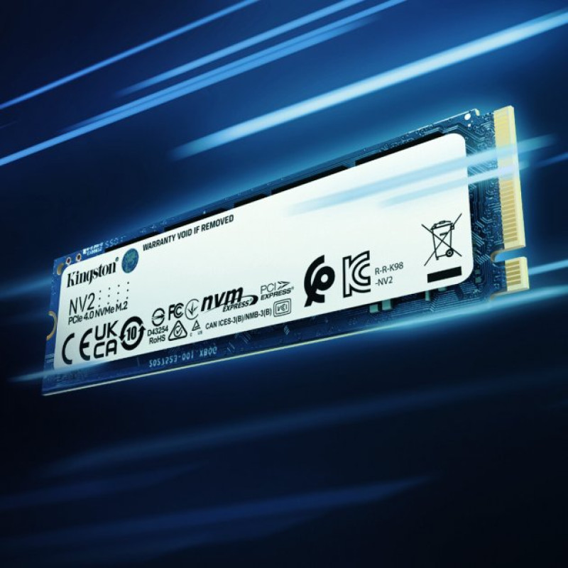 SSD накочувач Kingston M.2 250GB NV2 2280 PCIe 4.0 NVMe SSD (SNV2S/250G) (6822683)