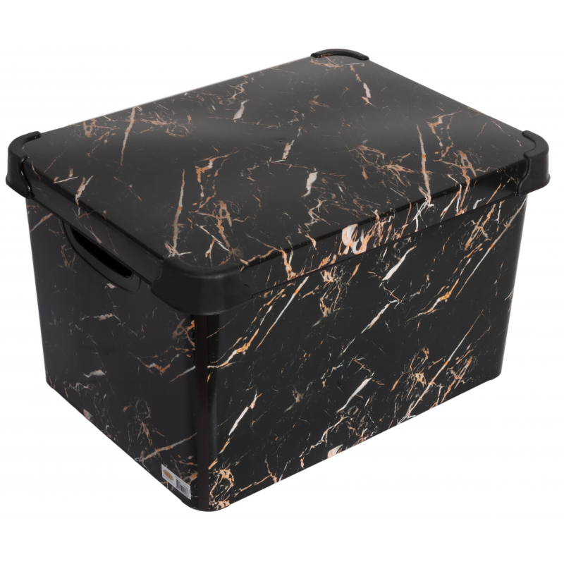 Контейнер Violet House 0648 Decor Marble Black 20 л (6673355)