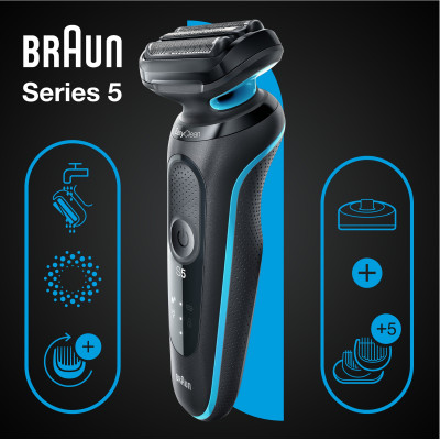 Електробритва Braun Series 5 51-M4500cs Black/Mint (6826905)