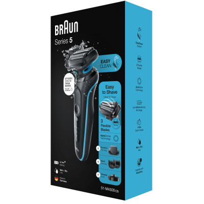 Електробритва Braun Series 5 51-M4500cs Black/Mint (6826905)