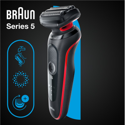 Електробритва Braun Series 5 51-R1000s Black/Red (6826901)
