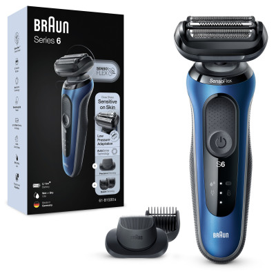 Електробритва Braun Series 6 61-B1500s Blue/Black (6826908)