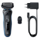 Електробритва Braun Serie 5 51-B1000 Black/Blue (6851747)