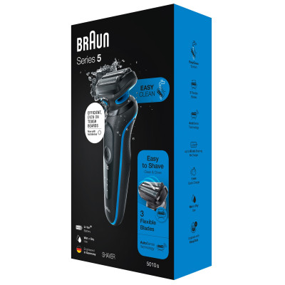Електробритва Braun Serie 5 51-B1000 Black/Blue (6851747)