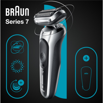 Електробритва Braun Serie 7 71-S1000 Silver/Black (6851748)