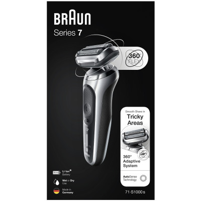 Електробритва Braun Serie 7 71-S1000 Silver/Black (6851748)