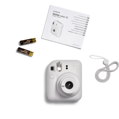 Камера миттєвого друку Fuji INSTAX MINI 12 Clay White (6865298)