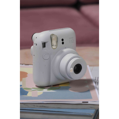 Камера миттєвого друку Fuji INSTAX MINI 12 Clay White (6865298)