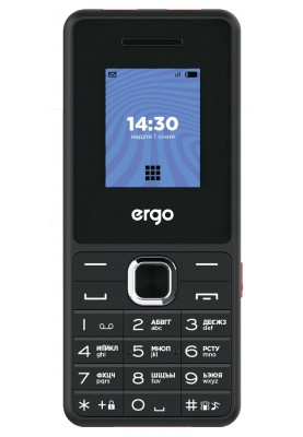 Мобільний телефон ERGO E181 Dual Sim Black (6854556)