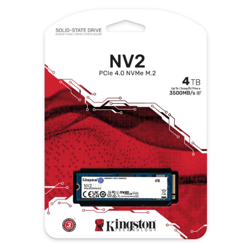 SSD накопичувач Kingston  M.2 4TB PCIe 4.0 NV2  (6883361)