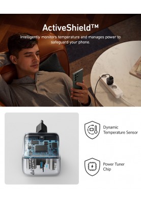 Мережевий зарядний пристрій Anker PowerPort 313 - 45W PD + PPS USB-C Black (6908152)