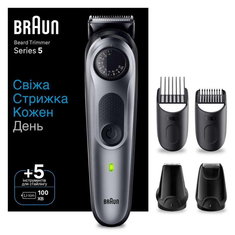 Тример для бороди та вусів Braun BeardTrimmer BT5440  (6907792)