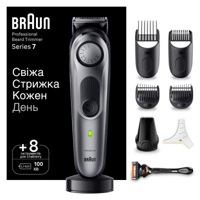 Тример для бороди та вусів Braun BeardTrimmer BT7420  (6907793)