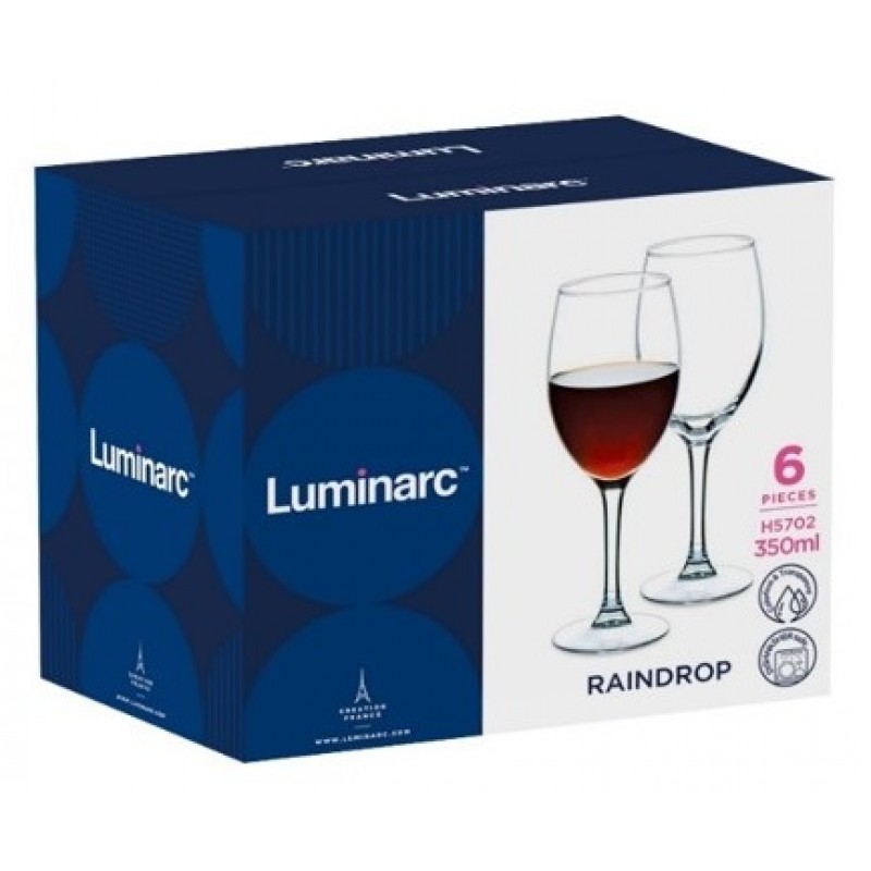 Набір келихів Luminarc Raindrop, 6х350 мл (H5702) (6887047)