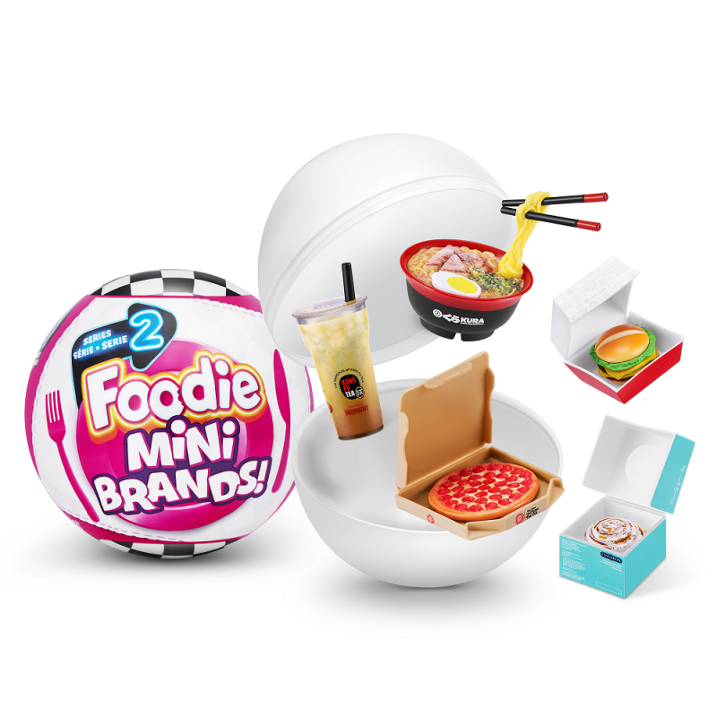 Ігровий набір Zuru Mini Brands FOODIE Фігурки-сюрприз у кулі 5 шт. в асортименті (6855986)