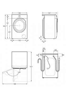 Прально-сушильна машина Electrolux EW7WO368SU (6862884)