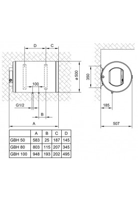 Водонагрівач Gorenje GBH 50V9 (GBH50) (6812118)