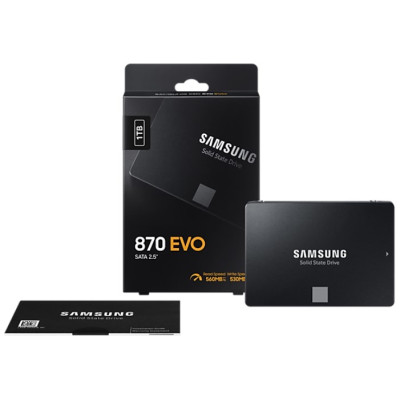 SSD накопичувач Samsung 1TB 870 EVO 2.5` SATA (MZ-77E1T0B/EU)  (6914258)