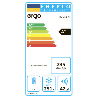 Морозильний скринь ERGO BD-251 RF (6941660)
