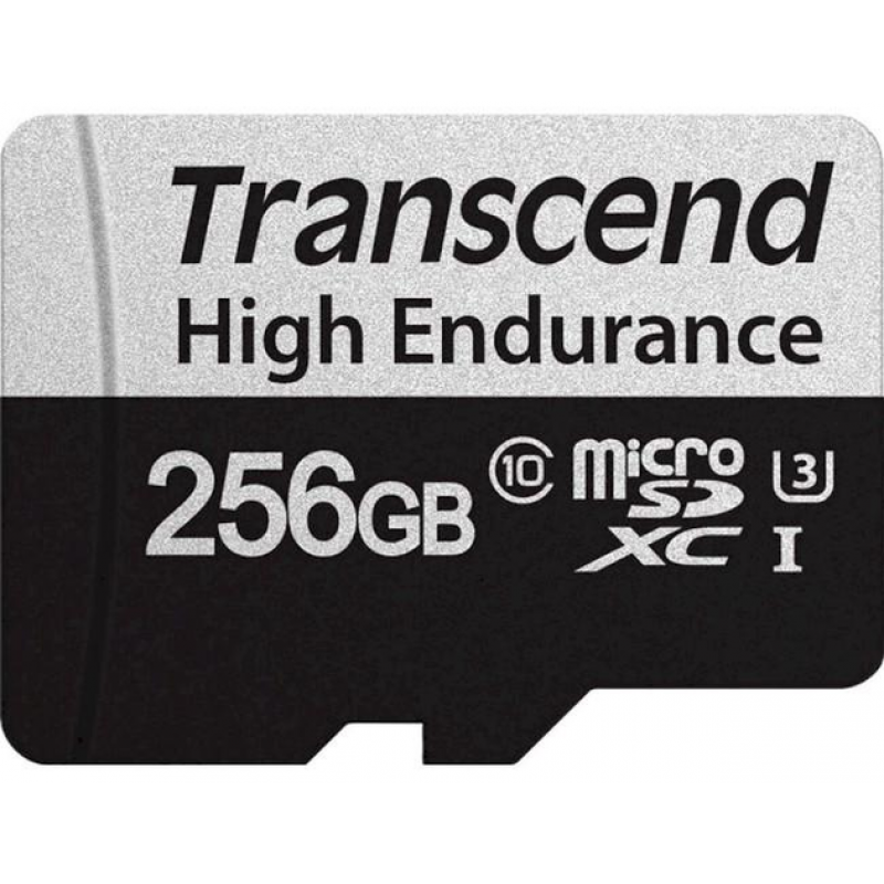 Карта пам'ятi Transcend microSDXC 350V 256GB UHS-I U3 High Endurance + ad (TS256GUSD350V) (6996987)