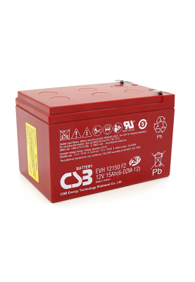 Акумуляторна батарея CSB EVH12150, 12V 15Ah (151х98х94мм), Q4