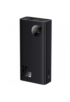 PowerBank Baseus Adaman2 Digital Display Fast Charge 10000mAh 30W, 2*USB+Type-C, PD3.0, QC3.0, Black, Q40