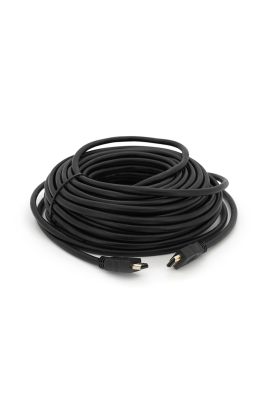 Кабель HDMI-HDMI HIGH SPEED 20m, v1.4, OD-7.5mm, круглий Black, коннектор Black, (Пакет) Q30